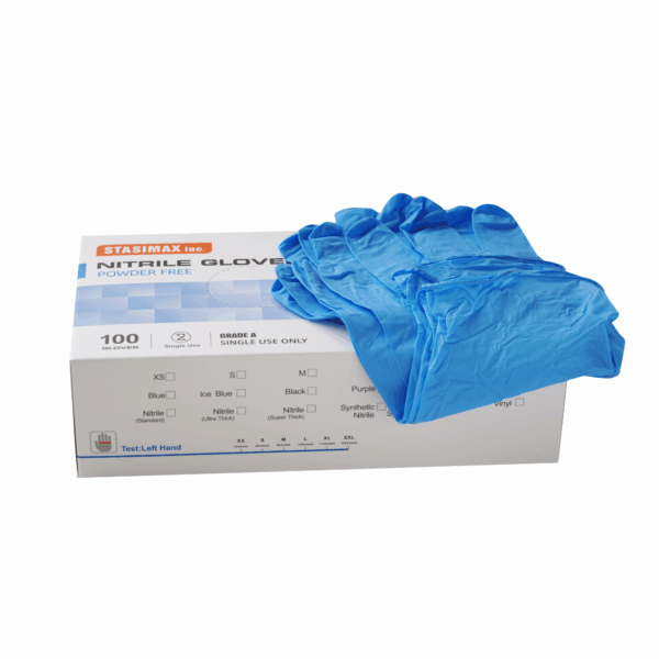 Blue Nitrile Medical Grade Gloves 5mil