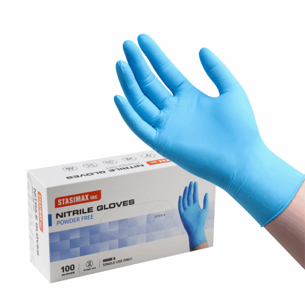 Blue Nitrile Medical Grade Gloves 5mil