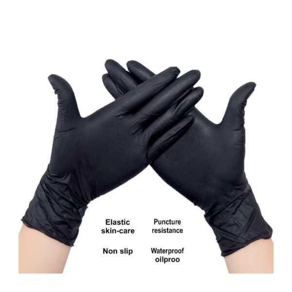 Black Nitrile Heavy Duty Gloves 7mil - Image 6